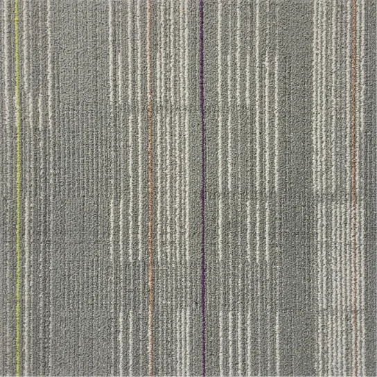 Solution Dyed Nylon Carpet Tiles With PVC Backing Commercial Carpet