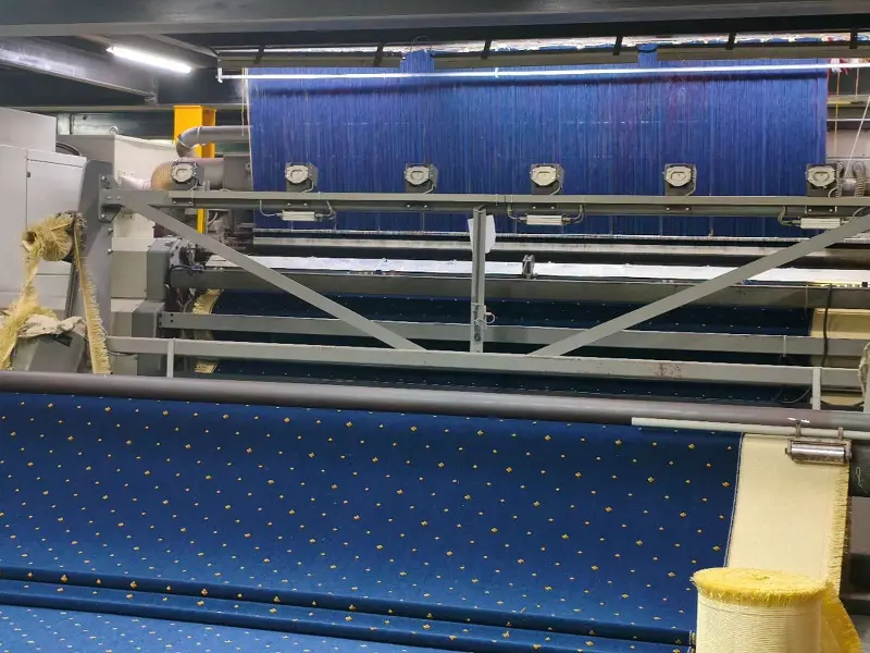 Quality inspection of Air India’s bespoke 12,000 sqm cabin carpeting